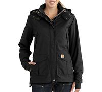 Carhartt Giacca Impermeabile Pesante Storm Defender, Giacca Donna, Nero, L