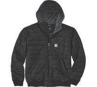 Carhartt Rain Defender - Giacca da uomo con cappuccio e isolamento leggero, vestibilità comoda, nero, Large