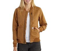 Carhartt, Giacca Rugged Flex® in cotone canvas, Relaxed Fit Donna, Carhartt® Brown, M