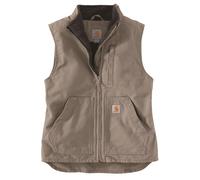 Carhartt - Women's Sherpa Lined Mock Neck Vest - Gilet in pile S grigio