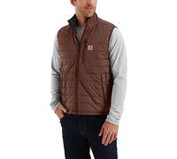 Carhartt Gilet isolante leggero Rain Defender da Uomo, vestibilità comoda, Marrone M