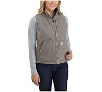 Carhartt - Women's Sherpa Lined Mock Neck Vest - Gilet in pile S grigio