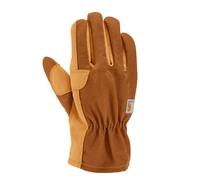 Carhartt Guanto Aperto in Pelle Sintetica con Polsino Freddo, Marrone, L Uomo