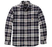 Carhartt Hamilton Relaxed LS Plaid Camicia, Blu navy/bianco, Taglia 2XL