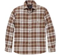 Carhartt Hamilton Relaxed LS Plaid Camicia, marrone/bianco, Taglia M