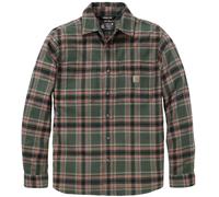 Carhartt Hamilton Relaxed LS Plaid Camicia, verde/rosso/nero, Taglia L