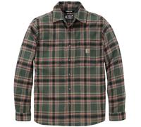 Carhartt Hamilton Relaxed LS Plaid Camicia, verde/rosso/nero, Taglia XL