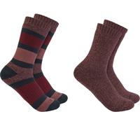 Carhartt Heavyweight Crew, socky L male Rosso Scuro/Blu Scuro