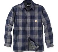 Carhartt Heavyweight Flannel Sherpa Camicia, blu, Taglia S