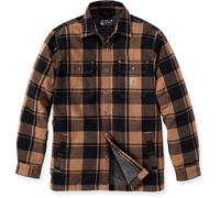 Carhartt Heavyweight Flannel Sherpa Camicia, marrone, Taglia XXL