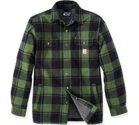 Carhartt Heavyweight Flannel Sherpa Camicia, Verde, Taglia M