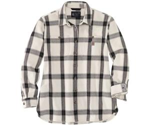 Carhartt Heavyweight Twill Camicia Da Donna, bianco/nero, Taglia XS