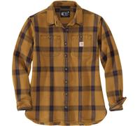 Carhartt Heavyweight Twill Camicia Da Donna, marrone, Taglia XS