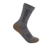 Carhartt Heavyweight Wool Blend Steel Toe Boot Sock Calzini, Grigio mélange, Large Uomo