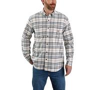 Carhartt Herren Langarmhemd Flannel L,S Plaid Shirt, Farbe:Malt, Größe:L