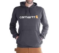 Carhartt Signature Logo Midweight Felpa, grigio-bianco, taglia M