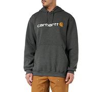 Carhartt Signature Logo Midweight Felpa, grigio-bianco, taglia M
