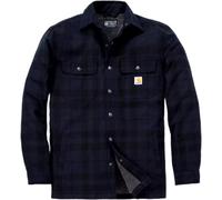 Carhartt Relaxed Fit Flannel Sherpa-Lined Shirt Giacca in tessuto, nero-marrone, taglia 2XL per maschi