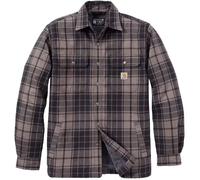 Carhartt Hubbard Plaid Shirt Giacca, grigio/beige, Taglia S