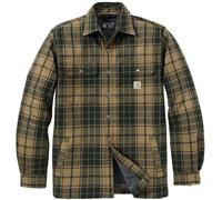 Carhartt Hubbard Plaid Shirt Giacca, oliva/grigio, Taglia S