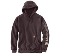 Carhartt Logo, felpa con cappuccio S male Marrone Scuro (B33)