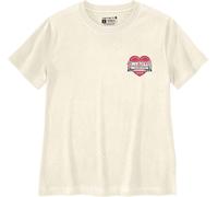 Carhartt Irvine Heritage Heart, maglietta donna XL female Beige Chiaro/Rosso