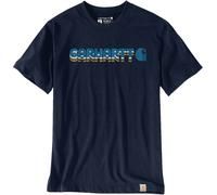 Carhartt Irvine Layered Logo, maglietta M male Blu Scuro/Blu