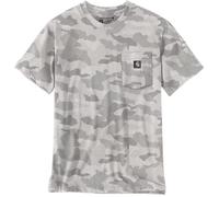 Carhartt Irvine Relaxed Camo Maglietta, grigio/bianco, Taglia M