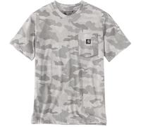Carhartt Irvine Relaxed Camo Maglietta, grigio/bianco, Taglia S