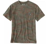 Carhartt Irvine Relaxed Camo Maglietta, marrone/verde, Taglia M