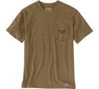 Carhartt Irvine Relaxed Hardwork Eagle Maglietta, oliva, Taglia S