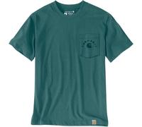 T-shirt manica corta Carhartt Irvine Relaxed Work verde azzurro - M