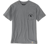 Carhartt Irvine Relaxed Work Maglietta, grigio/nero, Taglia L