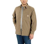 Carhartt Fleece Lined Snap Front Camicia, verde-marrone, taglia S per maschi