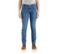 Carhartt Double Front Straight Jeans donna, blu, taglia XS 28 per donne