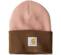 Carhartt Knit Cuffed Two-Tone Beanie, rosa-marrone
