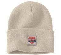 Carhartt Knit Heart Patch Berretto femminile, beige