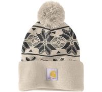 Carhartt Knit Pom Jacquard Berretto da donna, bianco per donne