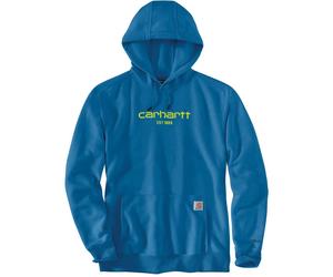 Carhartt Lightweight Logo Graphic Felpa, blu, Taglia XL