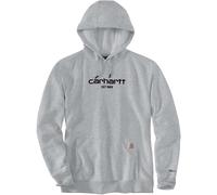 Carhartt Lightweight Logo Graphic Felpa, grigio, taglia 2XL per maschi