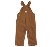 Carhartt Little Boys' Toddler Canvas Bib Overall, Carhartt Brown, 2T