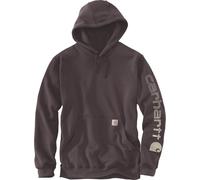 Carhartt Logo, felpa con cappuccio S male Marrone Scuro (B33)