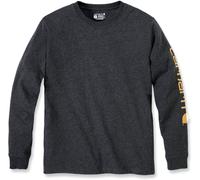 Carhartt Logo, felpa XL male Grigio Scuro/Giallo