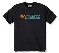Carhartt Logo Graphic, maglietta M male Nero/Giallo/Blu