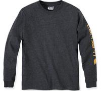 Carhartt Logo, felpa L male Grigio Scuro/Giallo