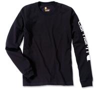 Carhartt Logo Longsleeve, nero, Taglia S
