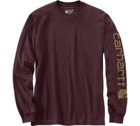 Carhartt Logo Longsleeve, viola, Taglia M