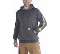 Carhartt Logo M - felpa con cappuccio - uomo XS Dark Grey man
