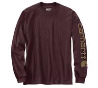 Carhartt Logo Longsleeve, viola, Taglia M
