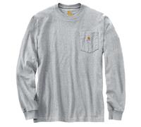 Carhartt Workwear Pocket Camicia Longsleeve, grigio, taglia XL per maschi